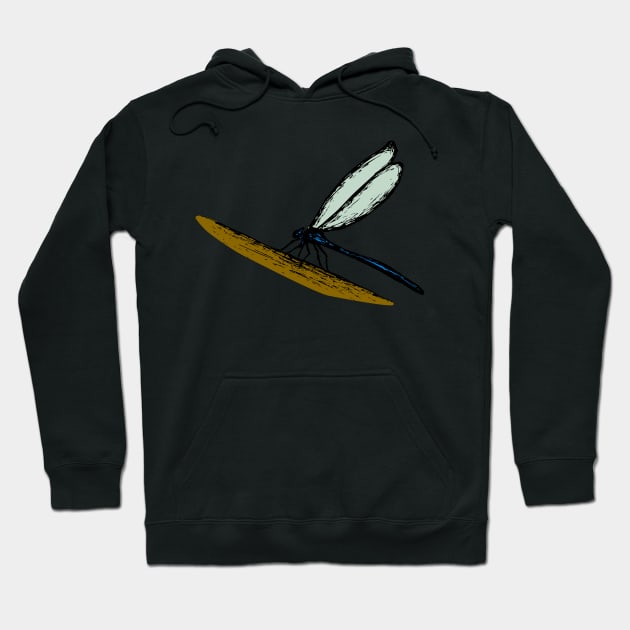 Sketched Dragonfly Hoodie by DigitalShards